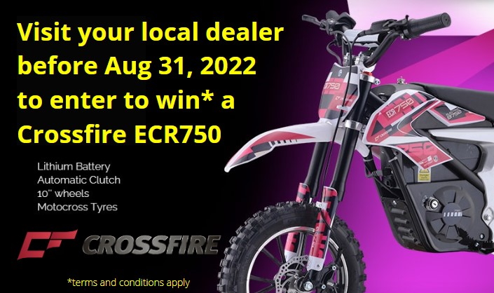 WIN one of two Crossfire ECR750 electric motorcycles