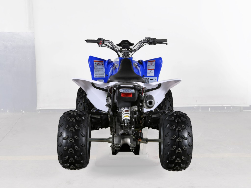 crossfire-mustang-evo-2-atv-blue-black-rear