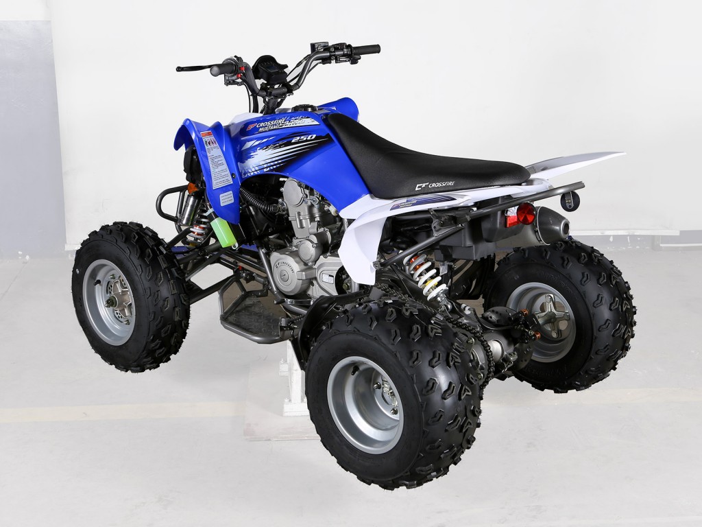 crossfire-mustang-evo-2-atv-blue-black-rear-side