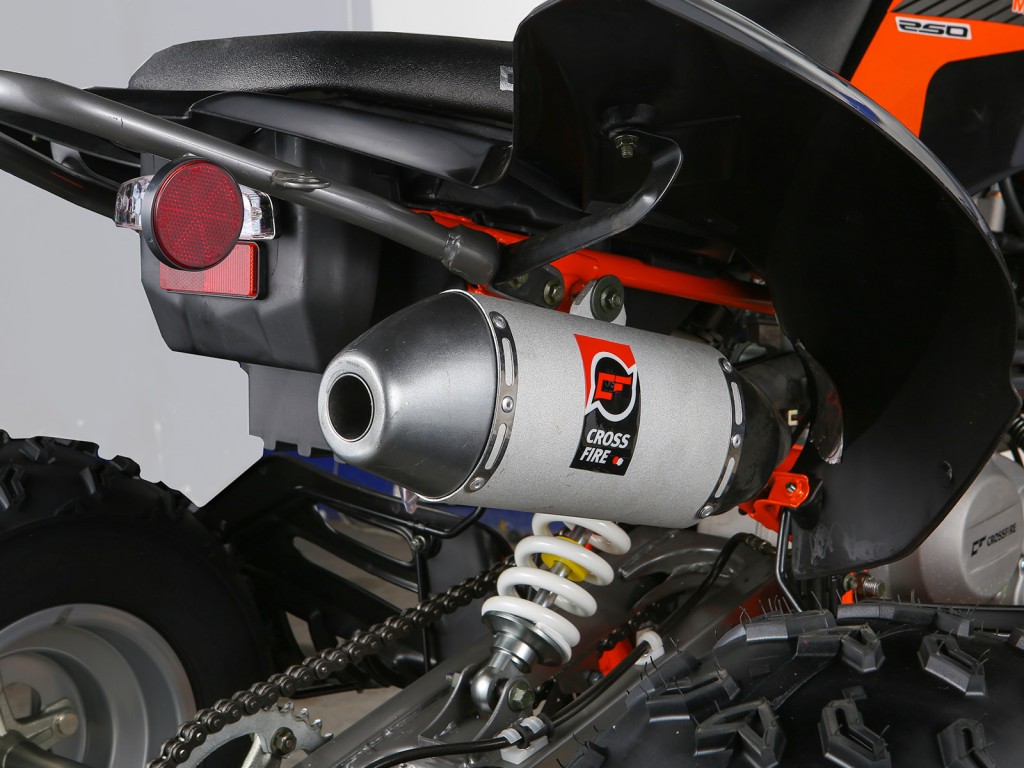 crossfire-mustang-evo-2-atv-orange-black-exhaust