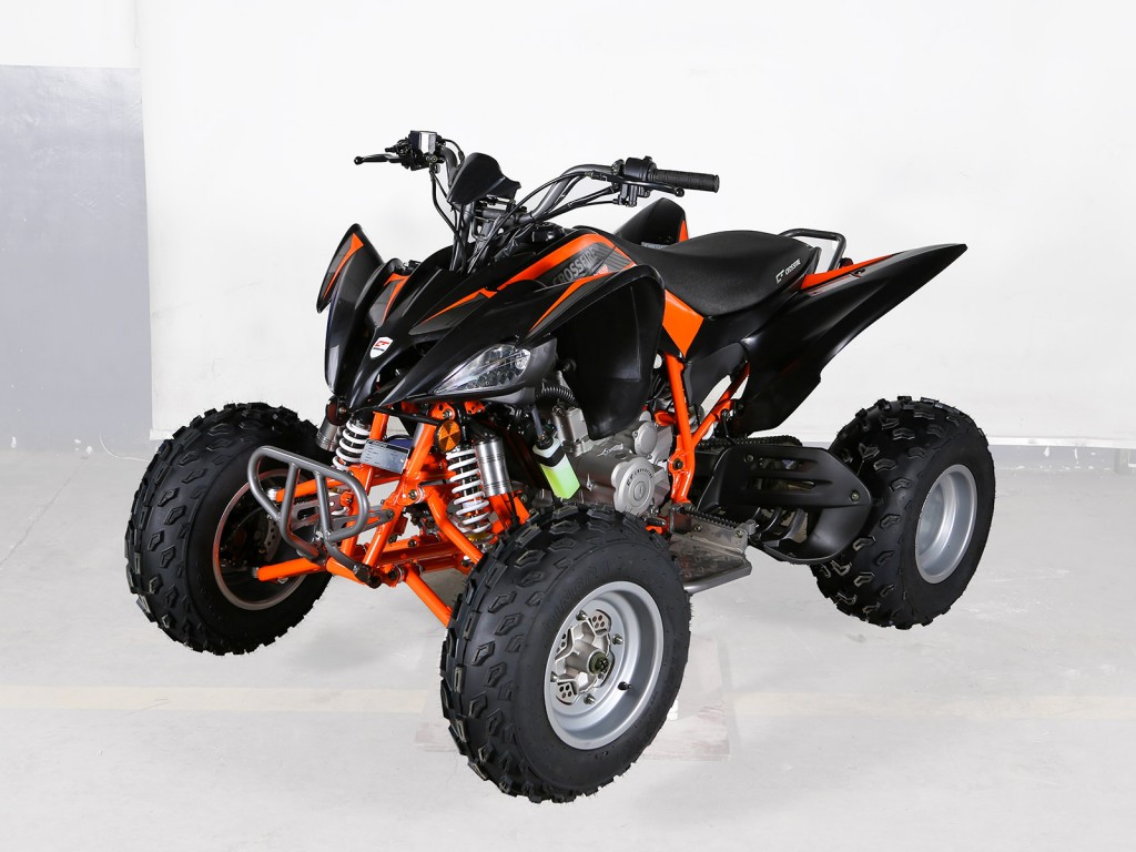 crossfire-mustang-evo-2-atv-orange-black-front-side