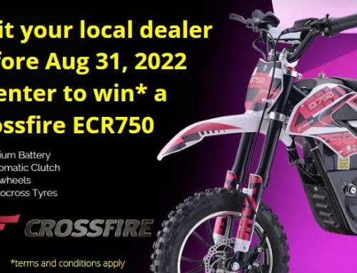 WIN one of two Crossfire ECR750 electric motorcycles